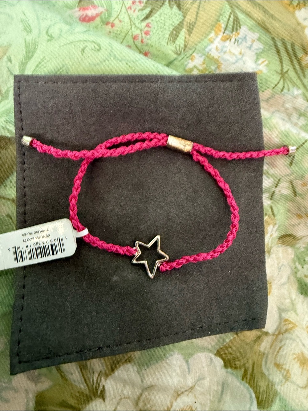 Kendra Scott Pink Braided Star Bracelet